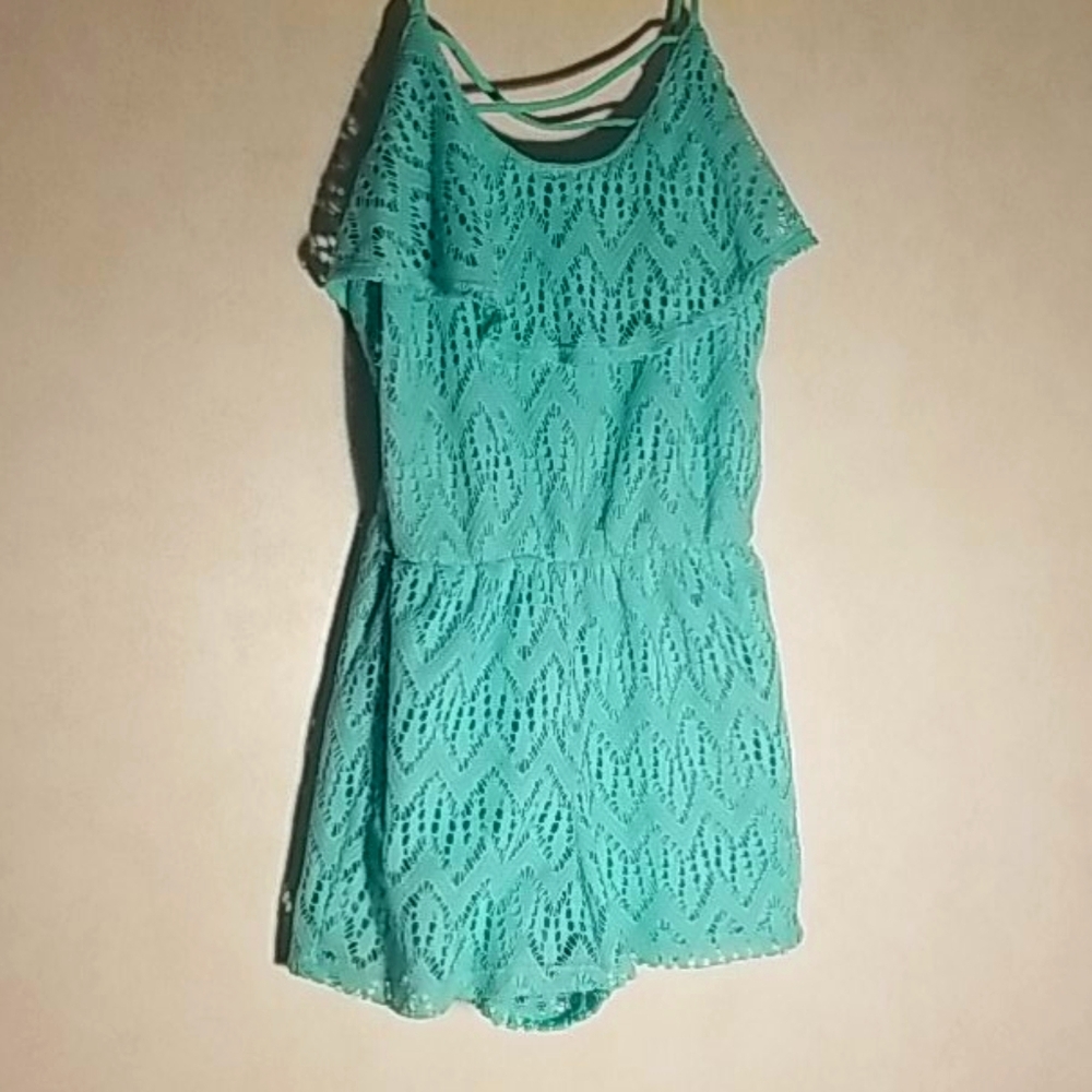Teal 1 piece jumper